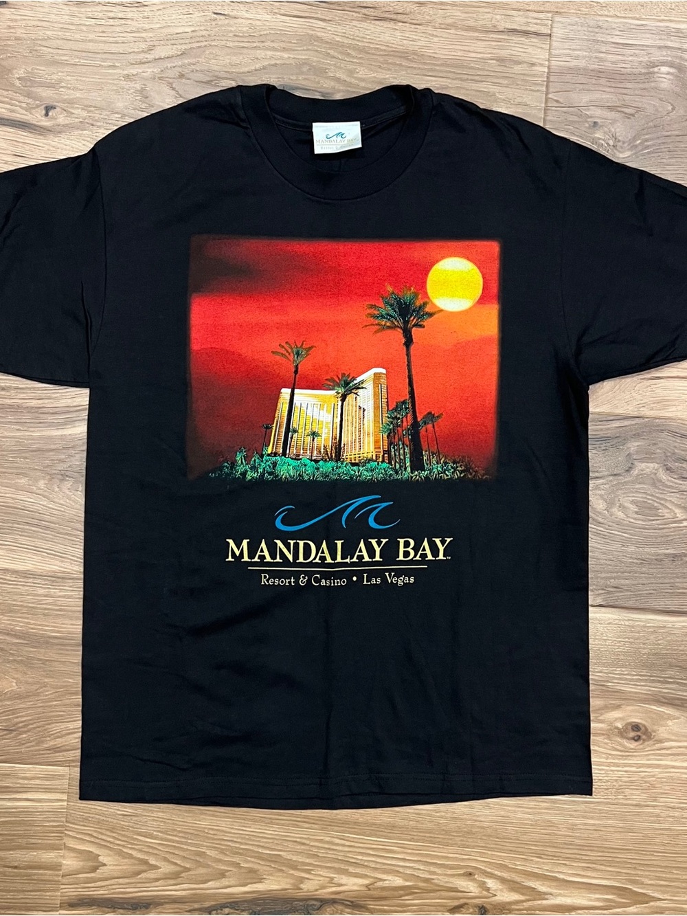 Vintage Mandalay Bay Grand Opening Las Vegas Black Large T Shirt